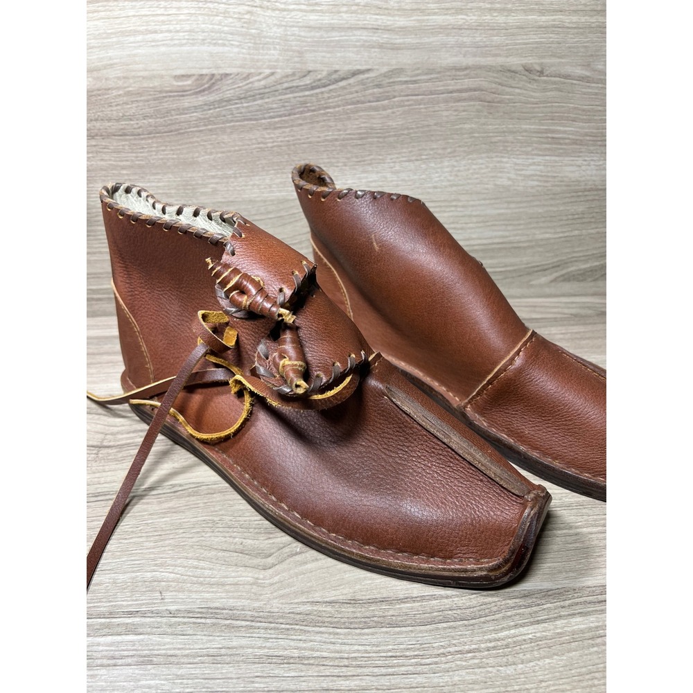 Reenact Medieval Leather Boots for Renaissance‎ Fair HEMA & LARP Shoes Women Men